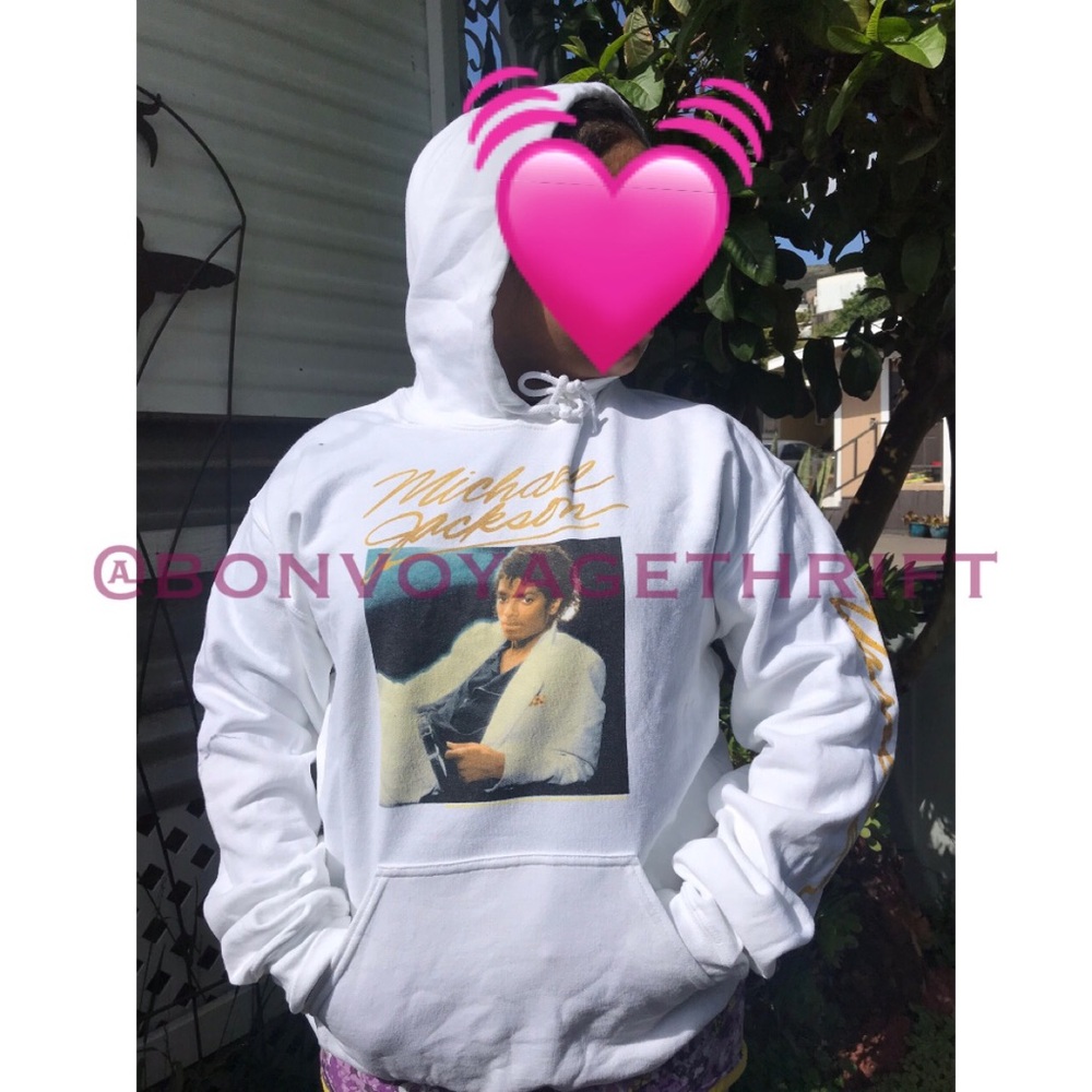 Unisex White Sweater Michael Jackson - Picture 2 of 4